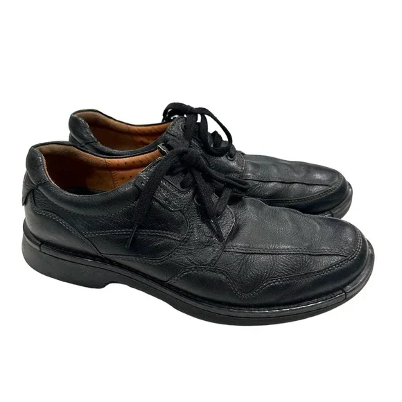 Ecco Shoes Ecco Mens Fusion Ii Tie Black Leather Mens Comfort